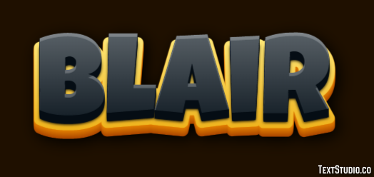 Blair Tekst Effect