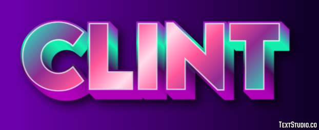 Clint Text Effect