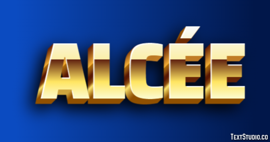 Alcée Tekst Effect