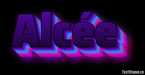 Alcée Text effect