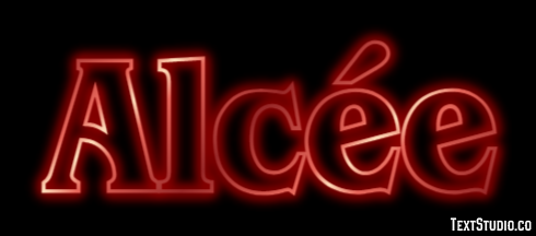 Alcée Text effect