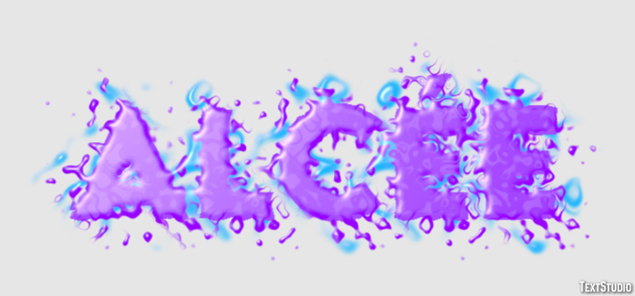 Alcée Text effect
