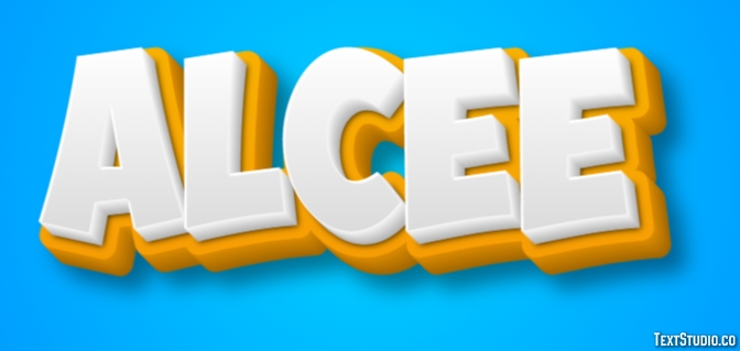 Alcée Text effect