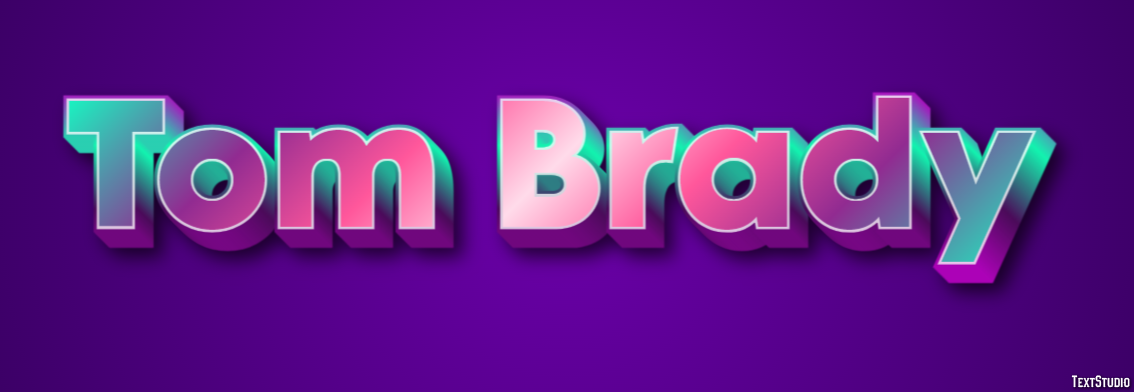 Tom Brady Text effect