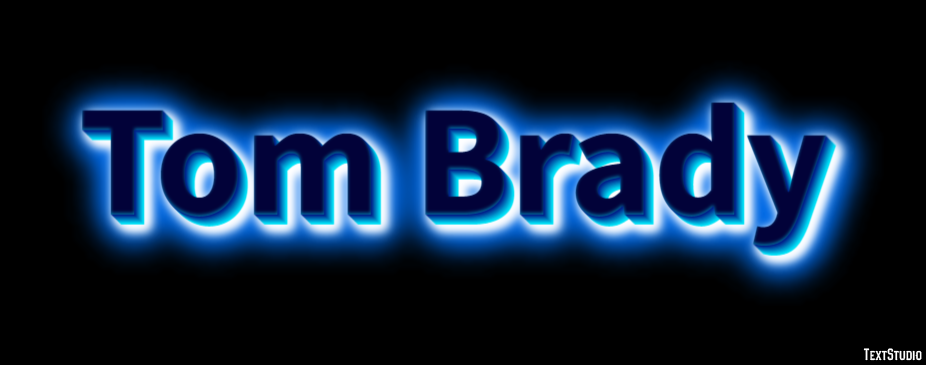 Tom Brady Text effect