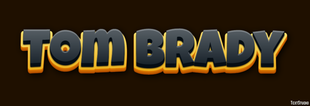 Tom Brady Text effect