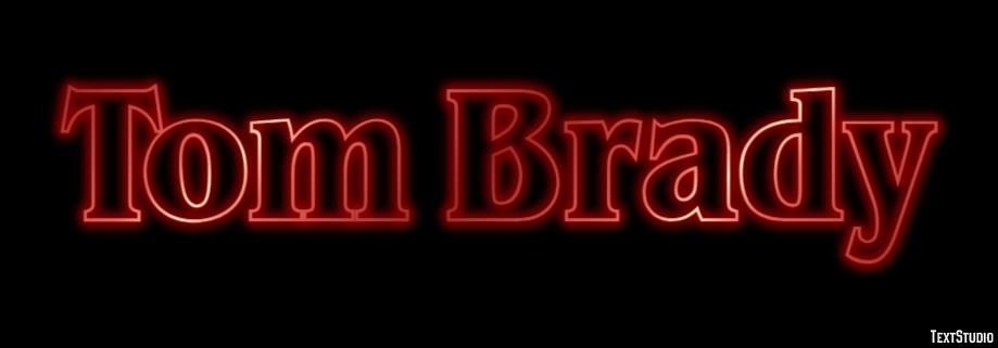Tom Brady Text effect