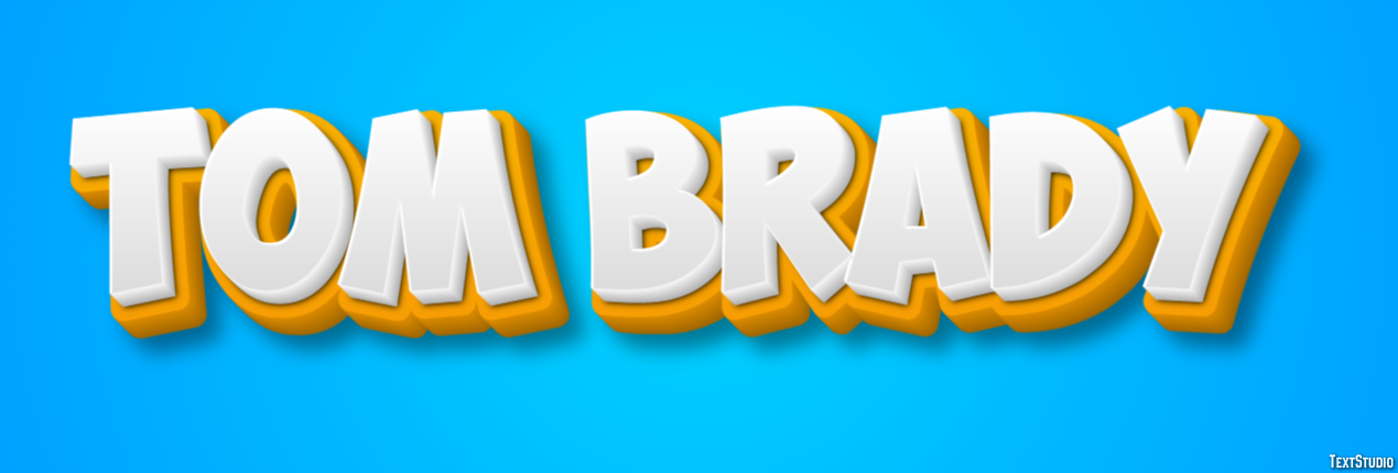 Tom Brady Text effect