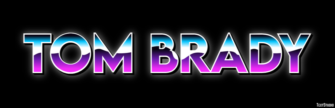 Tom Brady Text effect