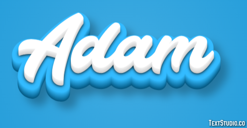 Adam テキスト効果
