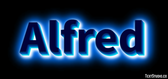 Alfred Texteffekt