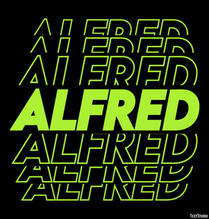Alfred Efecto de Texto