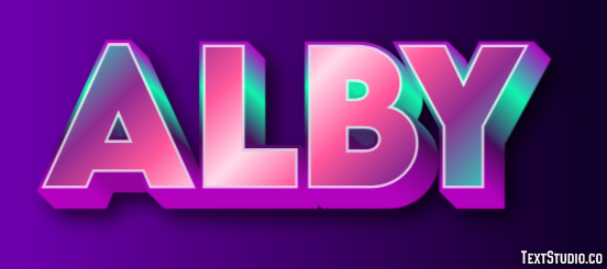 Alby Texteffekt