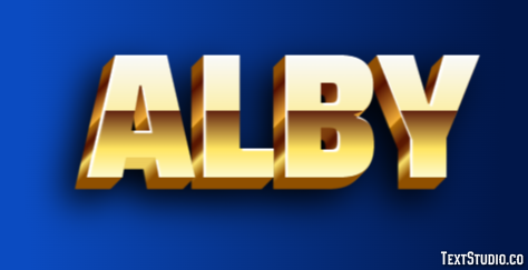 Alby Text Effect