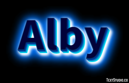 Alby Texteffekt