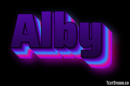Alby Texteffekt