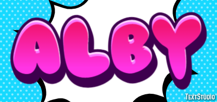 Alby Texteffekt