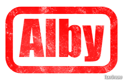 Alby Texteffekt