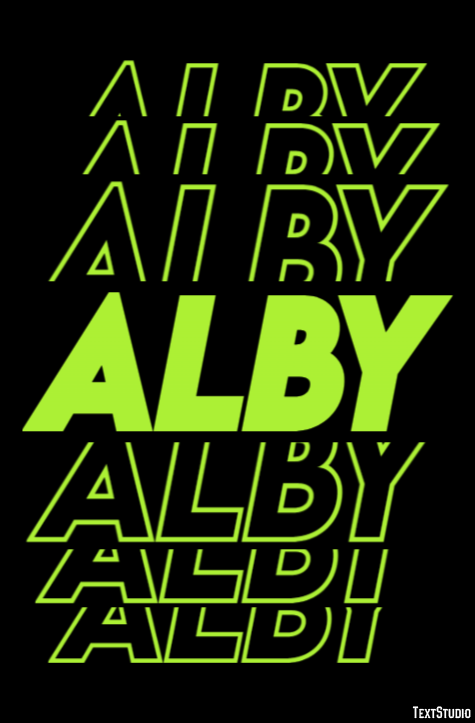 Alby Text Effect
