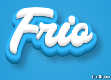 Frio Efeito do texto