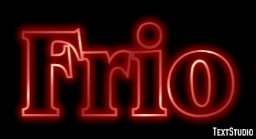 Frio Efeito do texto