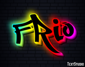 Frio Efeito do texto