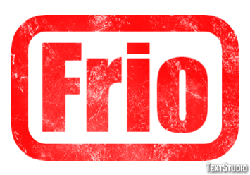 Frio Efeito do texto