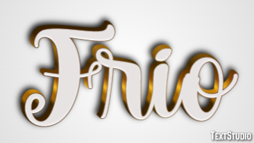 Frio Efeito do texto