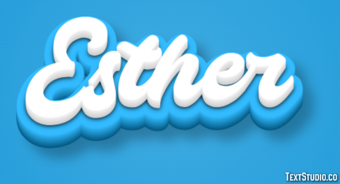 Esther Text Effect