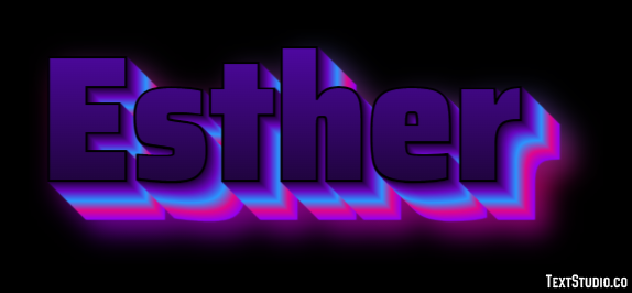 Esther Text Effect