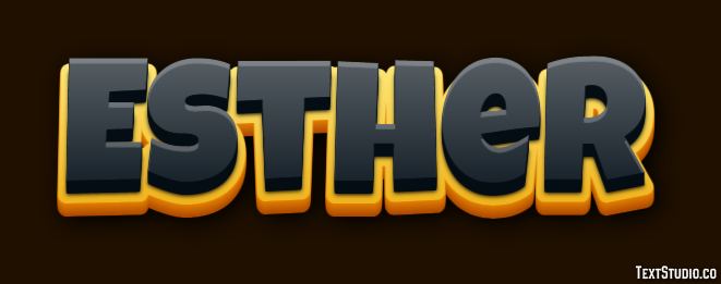 Esther Text Effect