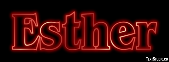 Esther Text Effect