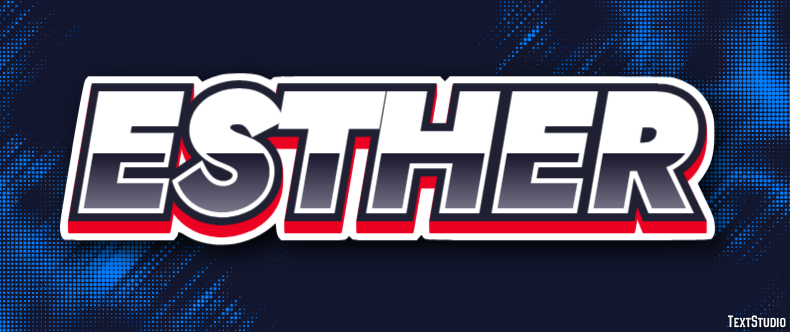 Esther Text Effect