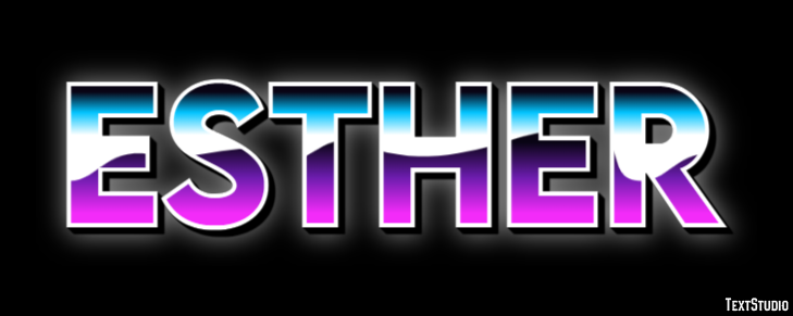 Esther Text Effect