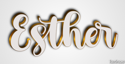 Esther Text Effect