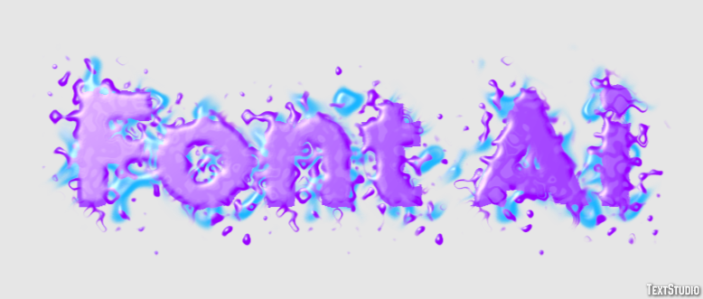 Font Ai Metin efekti