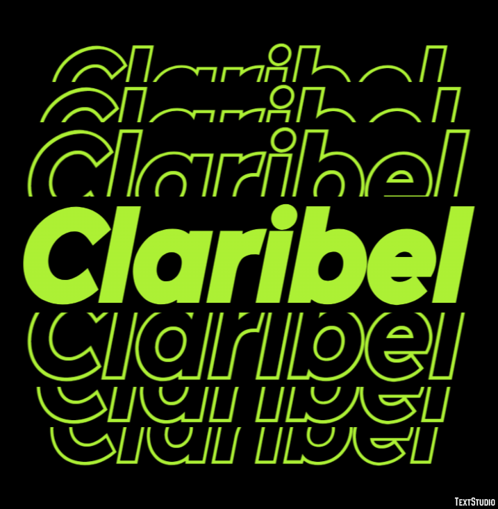 Claribel Text effect
