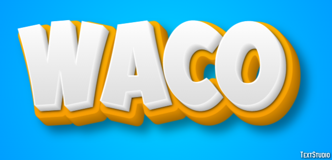 Waco Efeito de texto