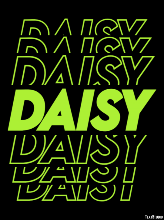 Daisy Tekst Effect