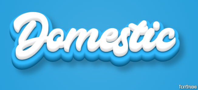 Domestic Text effect
