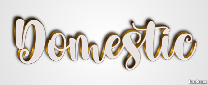 Domestic Text effect