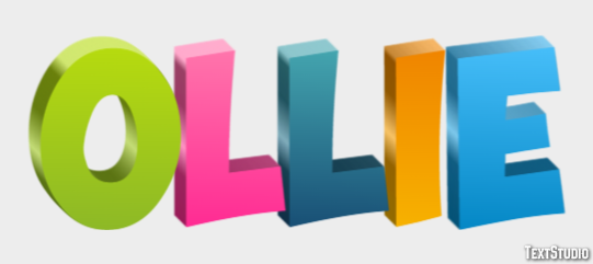 Ollie Text Effect