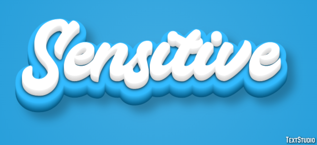 Sensitive Text Effect