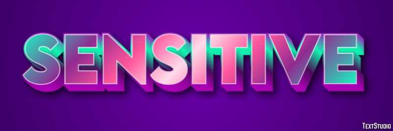 Sensitive Text Effect