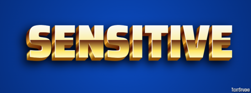 Sensitive Text Effect