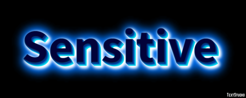 Sensitive Text Effect