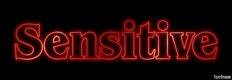 Sensitive Text Effect
