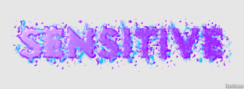 Sensitive Text Effect