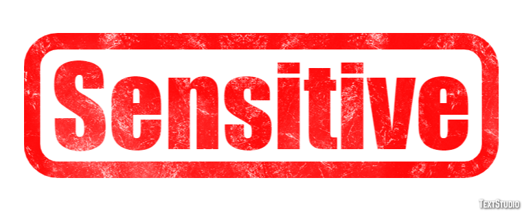 Sensitive Text Effect