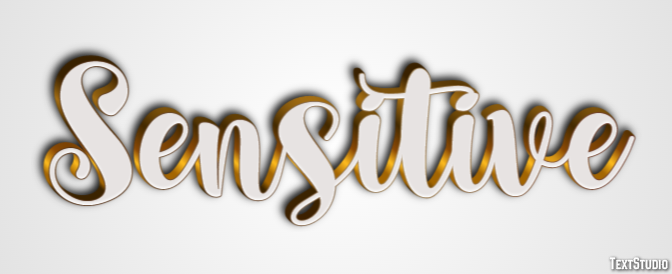Sensitive Text Effect